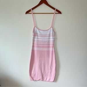 Superdown‎ Pink and White Mini Dress (M)